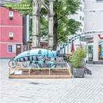 Fiberglas-Insektenstatue von Alpenbock